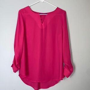 Hot pink Apt 9 blouse. Size S